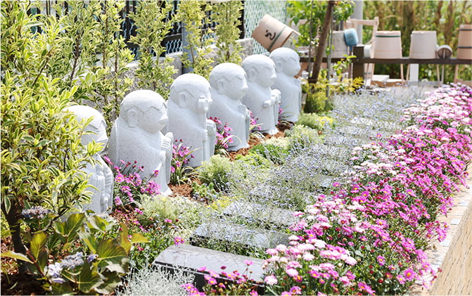 明るいガーデニング墓園